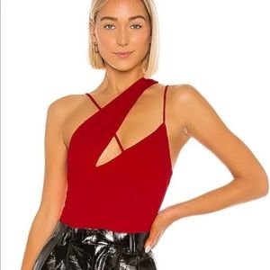 Lovers and Friends - Melisandre Bodysuit in Red - Size Small